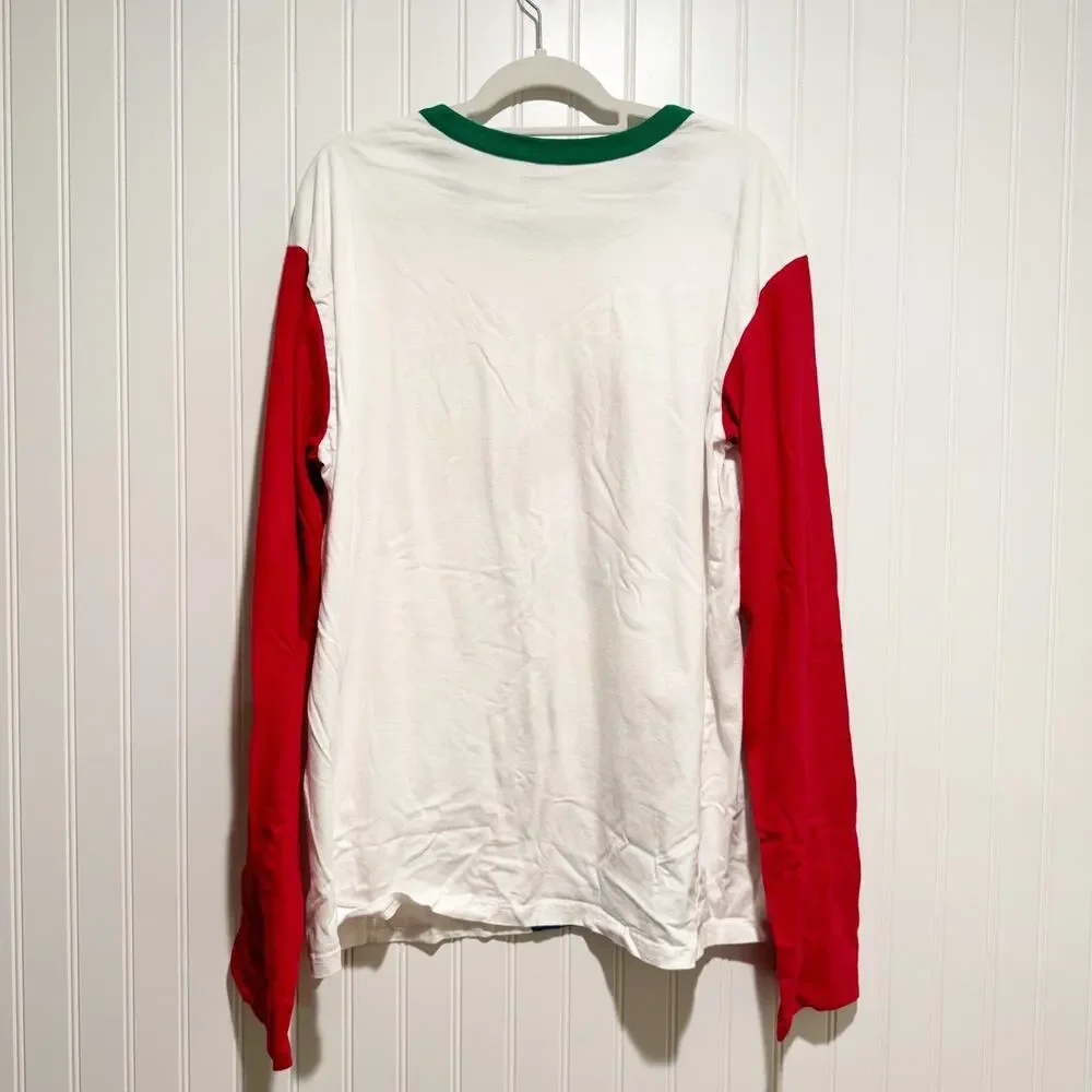 Disney Store Donald Duck Christmas Raglan Tee Shirt Mens 2X - Picture 5 of 5